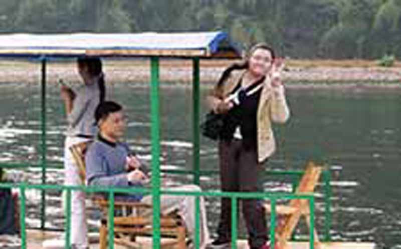 Group Travelling in Yangshuo in October 2008